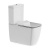 Britton Hoxton Square Rimless Fully Back to Wall Close Coupled Toilet (inc Soft Close Seat) | Thumbnail Image