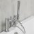 Britton Hoxton Bath Shower Mixer Tap with Shower Kit - Chrome