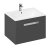 Britton My Home Wall Hung 1-Drawer Vanity Unit with Basin 600mm Wide - Grey