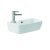 Britton My Home Wall Hung 1-Door Vanity Unit for Short Projection Basin - Grey