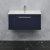 Britton Shoreditch Wall Hung 1-Drawer Vanity Unit 820mm Wide - Matt Blue