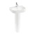 Britton Trim Gloss White 500mm 1TH Basin and Full Pedestal | Thumbnail Image