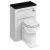 Burlington 60 Regal Back to Wall Toilet with WC Unit and Cistern Matt White - Excluding Seat