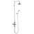Burlington Avon Triple Exposed Mixer Shower with Shower Kit and 6 inch Fixed Head - White/Chrome