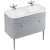 Burlington Chalfont Wall Hung 1-Drawer Vanity Unit with Basin 1000mm Wide - Classic Grey
