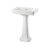Burlington Contemporary Basin with Full Pedestal 580mm Wide 3 Tap Hole