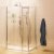 Burlington Traditional Inline Hinged Door Shower Enclosure 1000mm x 800mm - 8mm Glass