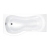 Carron Arc P-Shaped Curved Shower Bath 1700mm x 700mm/850mm