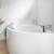 Carron Dove Acrylic Offset Corner Bath 1550mm x 950mm
