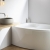 Carron Dove Acrylic Offset Corner Bath 1550mm x 950mm