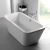 Carron Halcyon Square Freestanding Bath White Panelling 1750mm x 800mm - Carronite