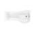Carron Sigma P-Shaped Curved Shower Bath 1800mm x 750mm/900mm