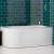 Carron Status Offset Corner Shower Bath 1550mm x 850mm Left Handed - 5mm Acrylic