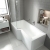 Carron Urban Edge L-Shaped Shower Bath 1575mm x 700mm/850mm Left Handed - 5mm Acrylic