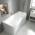 Carron Urban P-Shaped Shower Bath 1500mm x 750/900mm Right Handed - 5mm Acrylic