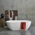Clearwater Formoso Grande Clear Stone Freestanding Bath 1690mm x 800mm - Matt White