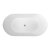 Clearwater Formoso Grande Clear Stone Freestanding Bath 1690mm x 800mm - Gloss White