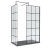 Delphi Accents Grid Matt Black 8mm Wet Room Walk-In Shower Enclosure (inc Slate Grey Tray) | Thumbnail Image