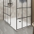 Delphi Accents Grid Matt Black 8mm Wet Room Walk-In Shower Enclosure (inc White Tray) | Thumbnail Image
