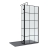 Delphi Accents Grid Matt Black 8mm Wet Room Shower Screen & Hinged Return (inc Slate Grey Tray) | Thumbnail Image