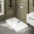 Delphi Accents Matt Black 8mm Wet Room Walk-In Shower Enclosure (inc White Tray)
