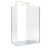 Delphi Accents Brushed Brass 8mm Wet Room Walk-In Shower Enclosure (inc White Tray)