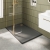 Delphi Accents Brushed Brass Wet Room Screen with Hinged Return 1200mm x 900mm (inc Slate Grey Tray) | Thumbnail Image