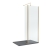 Delphi Accents Brushed Brass Wet Room Screen with Hinged Return 1200mm x 900mm (inc Slate Grey Tray) | Thumbnail Image
