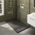 Delphi Accents Chrome 8mm Wet Room Walk-In Shower Enclosure (inc Slate Grey Tray)