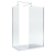 Delphi Accents Chrome 8mm Wet Room Walk-In Shower Enclosure (inc White Tray)