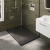 Delphi AquaStone Grey Slate Effect 45mm Stone Resin Rectangular Shower Tray