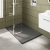 Delphi AquaStone Grey Slate Effect 45mm Stone Resin Rectangular Shower Tray