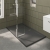Delphi Accents Chrome 8mm Wet Room Shower Screen & Hinged Return (inc Slate Grey Tray)