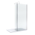 Delphi Accents Chrome 8mm Wet Room Shower Screen & Hinged Return (inc White Tray)