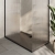 Delphi Accents Fluted Matt Black 8mm Wet Room Walk-In Shower Enclosure (inc Slate Grey Tray)