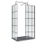 Delphi Accents Grid Walk-In Shower Enclosure 1200mm x 900mm (inc Slate Grey Tray) | Thumbnail Image