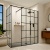 Delphi Accents Grid Matt Black Walk-In Shower Enclosure | Thumbnail Image