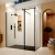 Delphi Accents Semi-Framed Matt Black Walk-In Shower Enclosure | Thumbnail Image