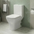 Delphi Alpine Rimless Open Back Close Coupled Toilet (inc Soft Close Seat) | Thumbnail Image