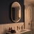 Delphi Altair Brushed Brass Inset Framed LED Touch Sensor Bathroom Mirror 800mm x 500mm | Thumbnail Image