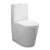 Delphi Angel Rimless Fully Back to Wall Close Coupled Pan with Push Button Cistern - Standard Soft Close Seat