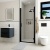 Delphi Apollo Matt Black 8mm Hinged Shower Door (1900mm High) | Thumbnail Image