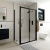 Delphi Apollo Matt Black 8mm Sliding Shower Door 1200mm Wide | Thumbnail Image