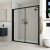 Delphi Apollo Matt Black 8mm Sliding Shower Door 1700mm Wide | Thumbnail Image