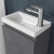 Delphi AquaGuard Floor Standing 1-Door Vanity Unit with Basin 400mm Wide - Matt Grey | Thumbnail Image