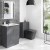 Delphi AquaGuard Floor Standing 2-Door Vanity Unit with Basin 600mm Wide - Matt Grey | Thumbnail Image
