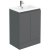 Delphi AquaGuard Floor Standing 2-Door Vanity Unit with Basin 600mm Wide - Matt Grey