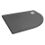 Delphi AquaStone Grey Slate Effect 45mm Stone Resin Offset Quadrant Shower Tray