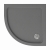 Delphi AquaStone Grey Slate Effect 45mm Stone Resin Quadrant Shower Tray | Thumbnail Image