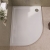 Delphi Aragon Anti-Slip White Stone Resin Offset Quadrant Shower Tray | Thumbnail Image